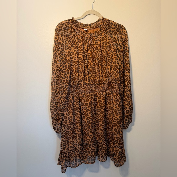 Old Navy Dresses & Skirts - Old Navy Leopard Print Dress Size L